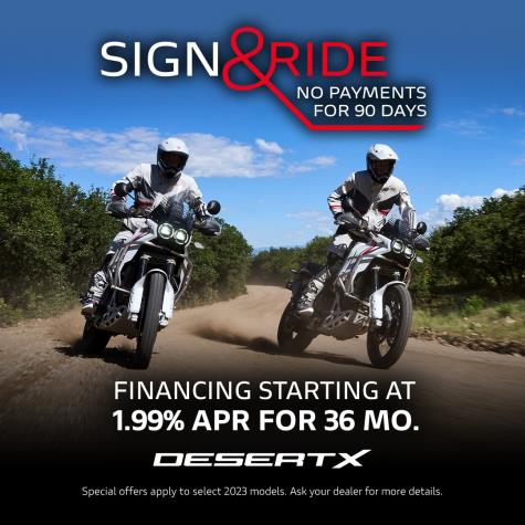 Financing Starting at 1.99% APR for 36 MO DesertX