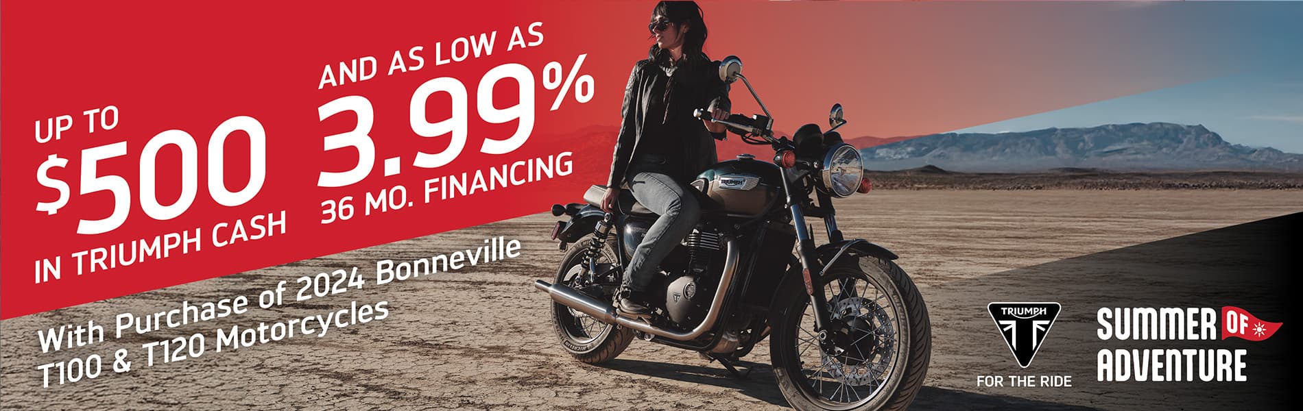 Triumph Promotions Banner