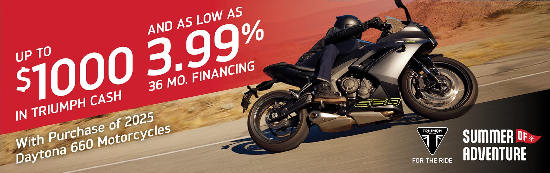 Triumph Promotions Banner