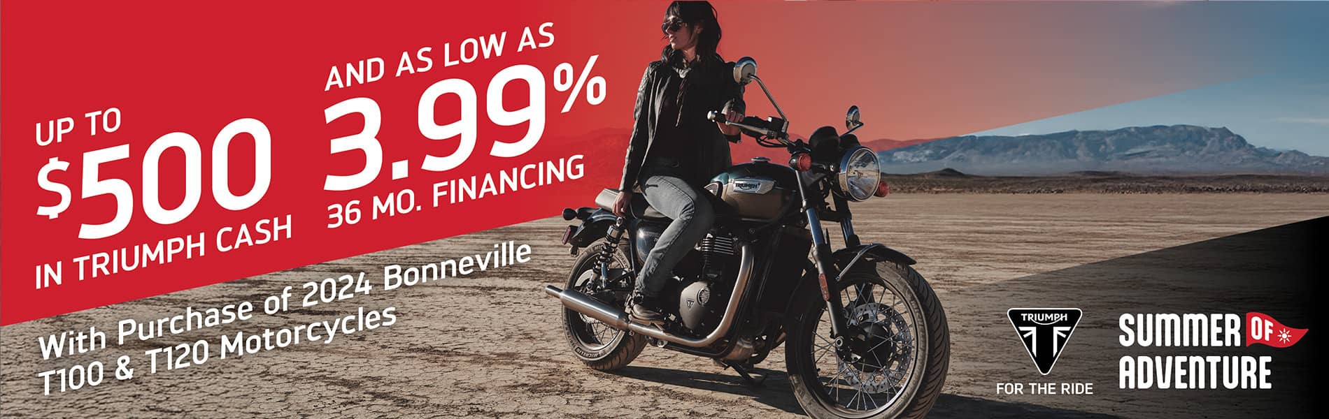 Triumph Promotions Banner