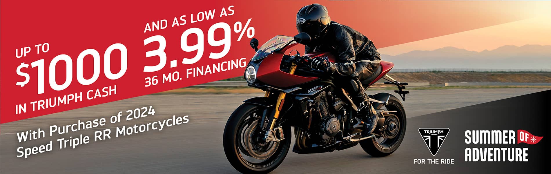 Triumph Promotions Banner