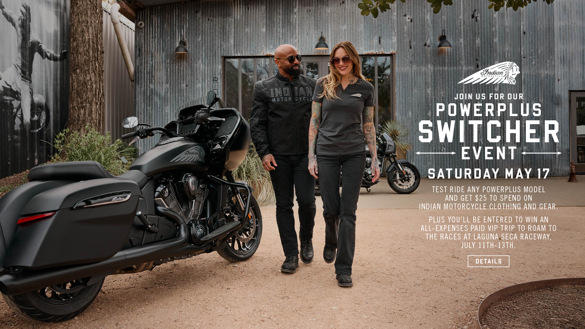 Join us on Saturday, May 17th for the PowerPlus Switcher Even and get $25 to spend on PGA when you take a PowerPlus test ride.