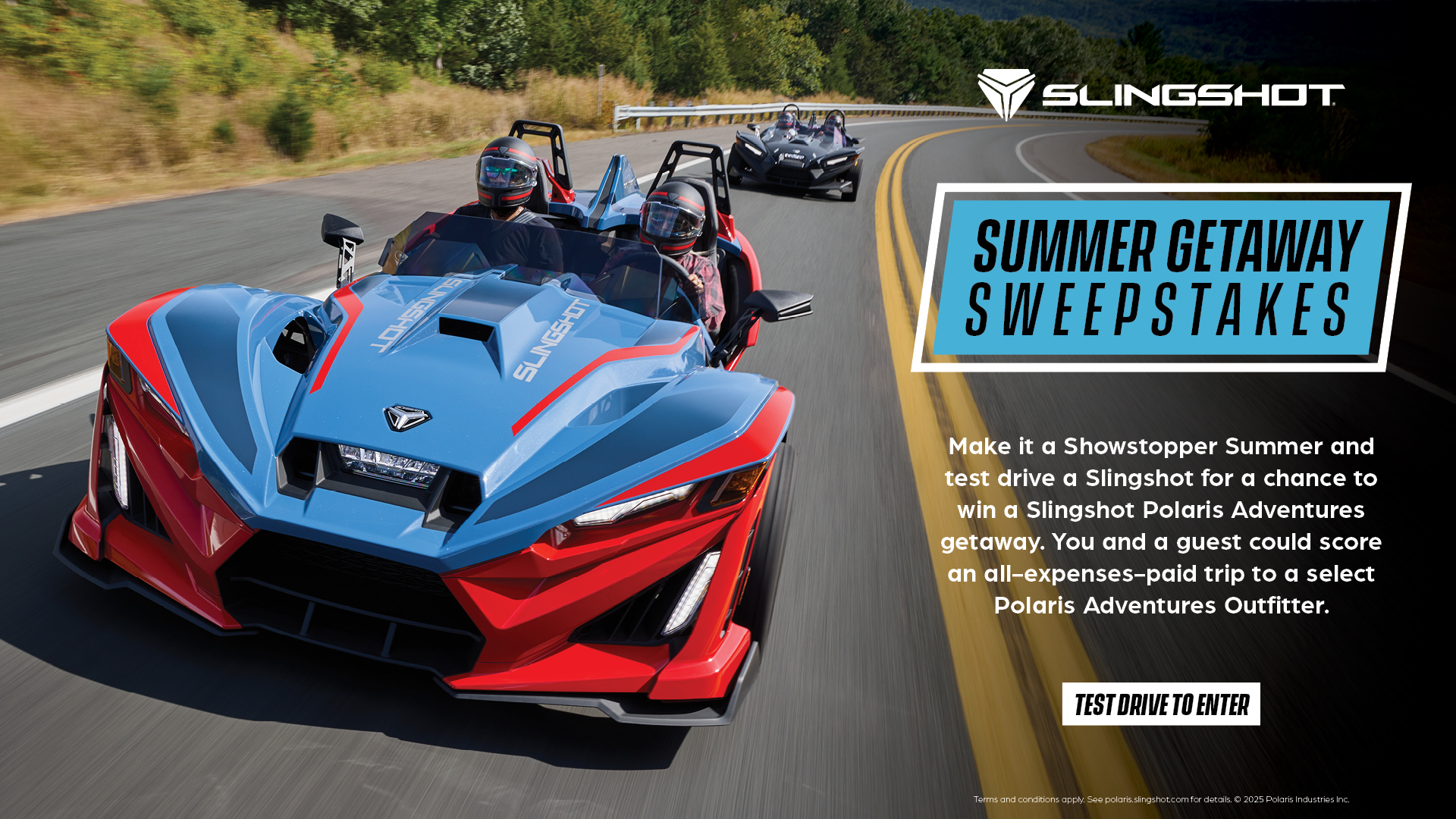 Slingshot Summer Getaway Sweepstakes  (opens in a new window)