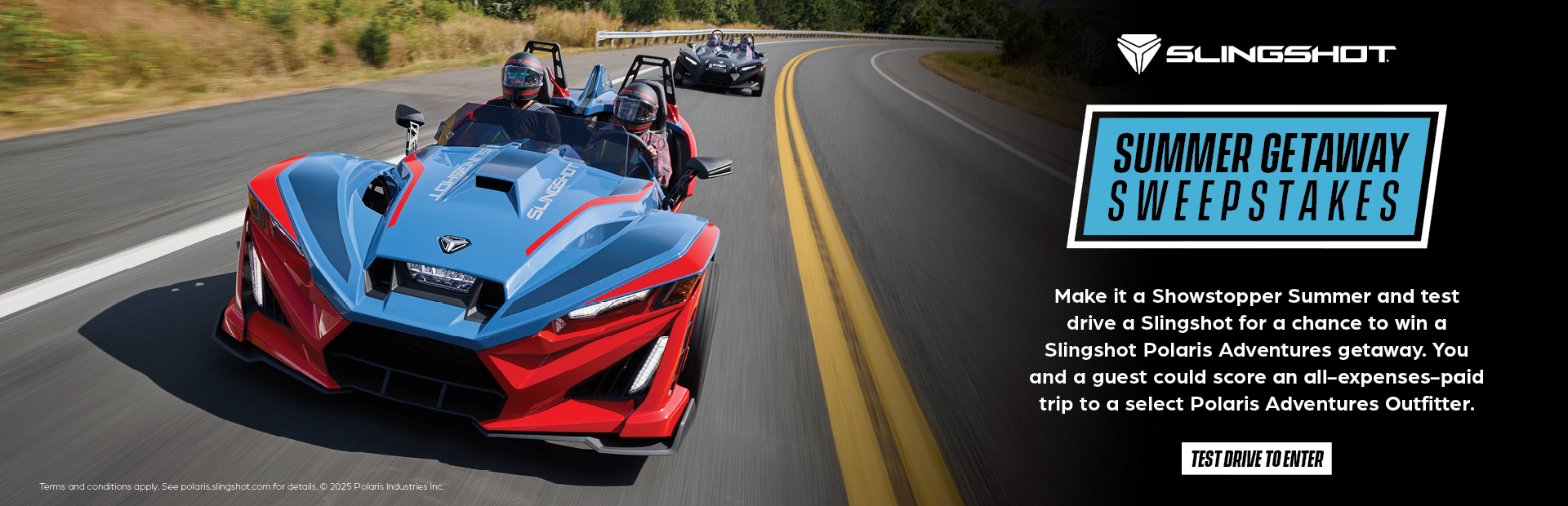 Slingshot Summer Getaway Sweepstakes  (opens in a new window)
