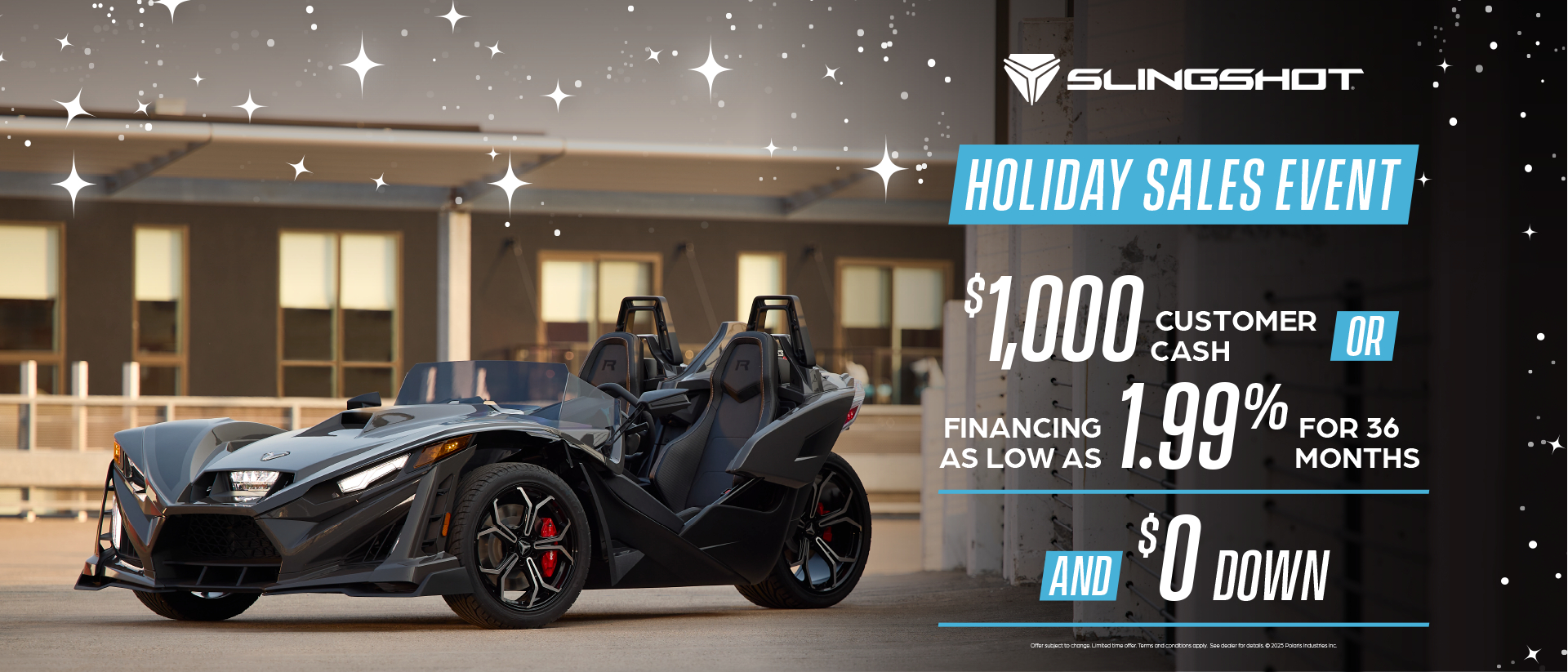 Promotion of 1.99% financing or $1,000 customer cash