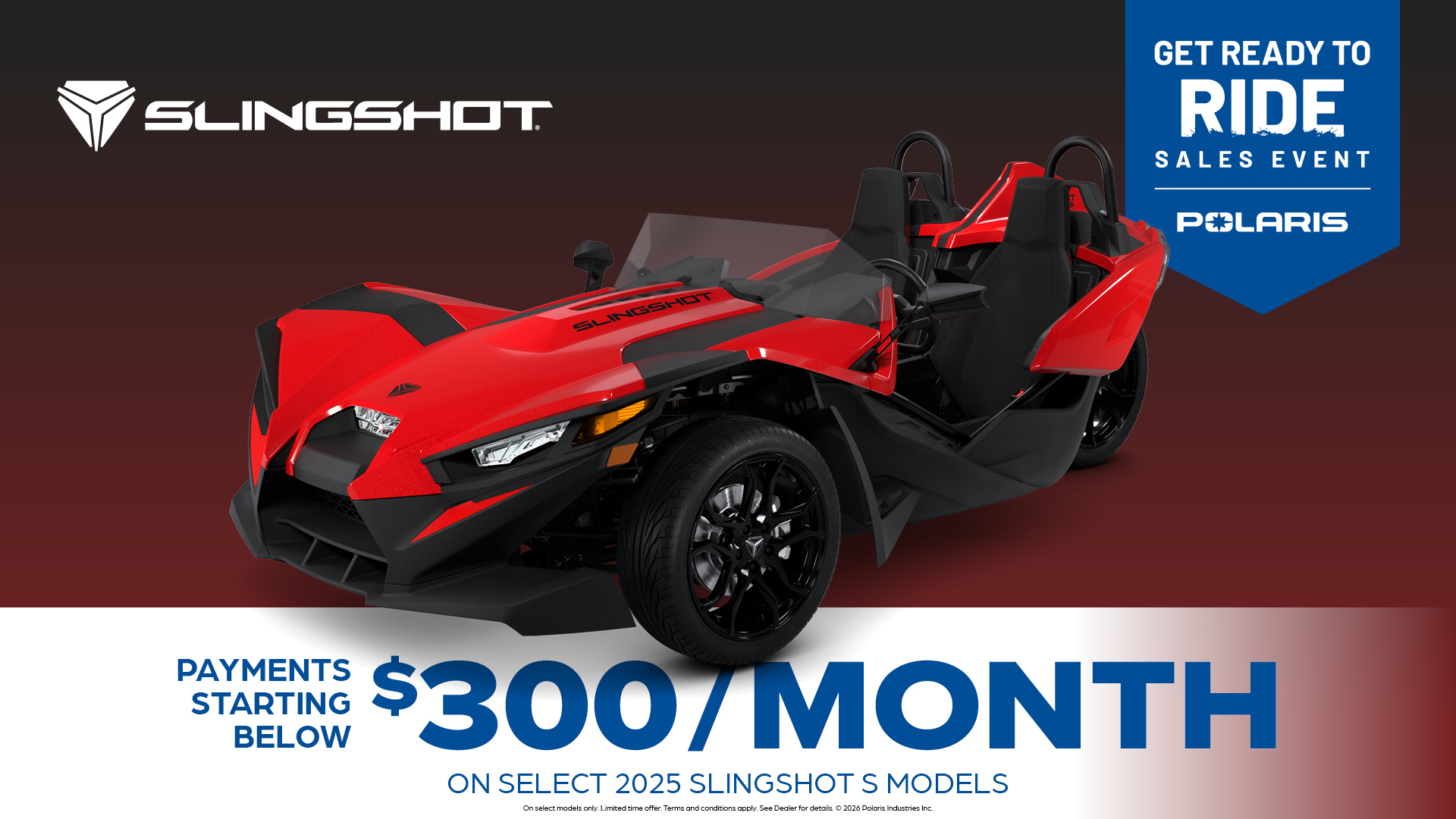Slingshot Special Offer – $300 / Month | Del Amo Motorsports