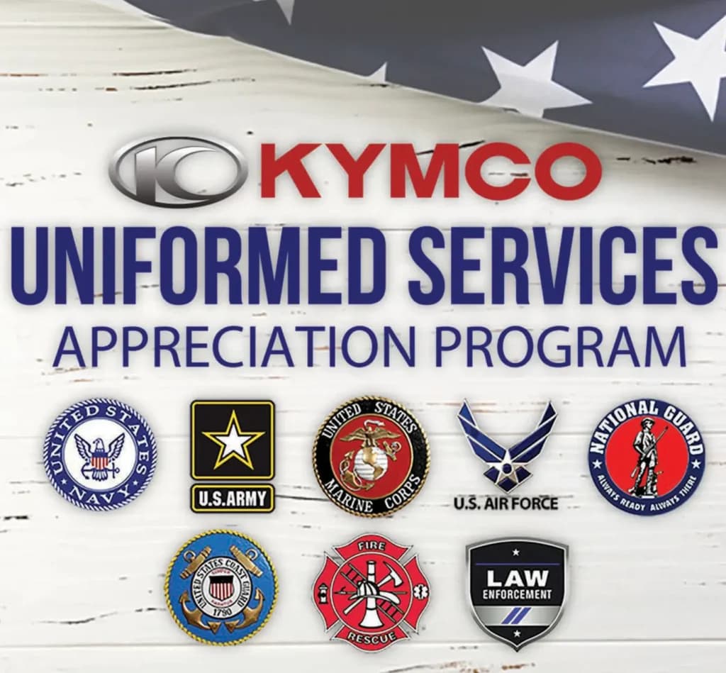 kymco uniformed services appreciation program
